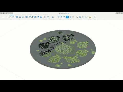 Galaxy Lamp | CNC Simulation in Fusion360