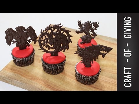 Game of Thrones House Sigils Cupcakes using IPAD # 3  | Craft of Giving