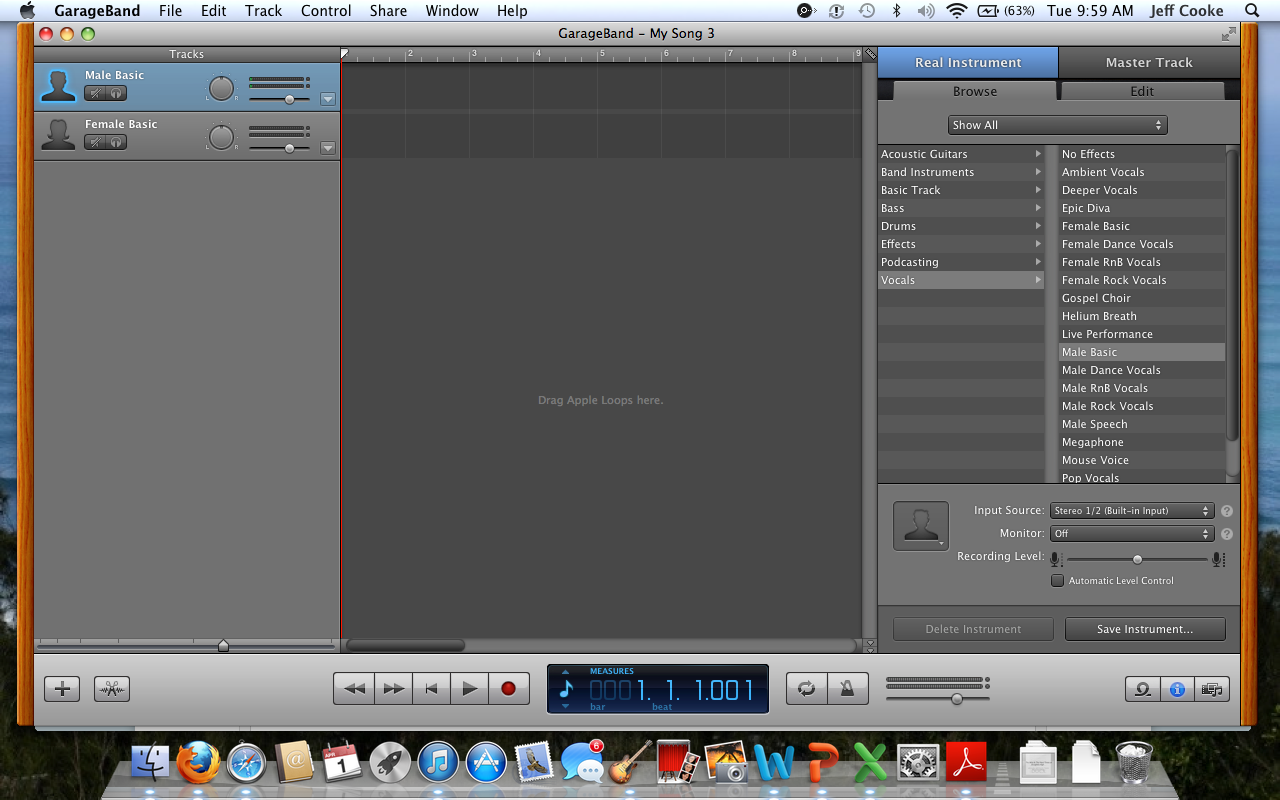 GarageBand First Screen.png