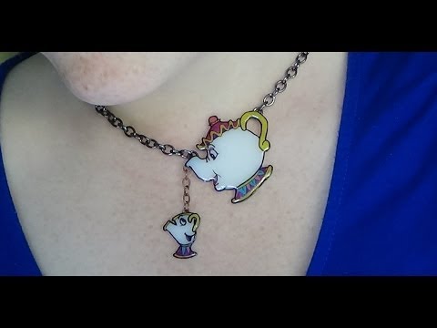 Geeky Living: Mrs. Potts and Chip Necklace
