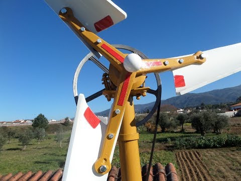 Gerador e&amp;oacute;lico f&amp;aacute;cil de fazer com pe&amp;ccedil;as de m&amp;aacute;quina de lavar