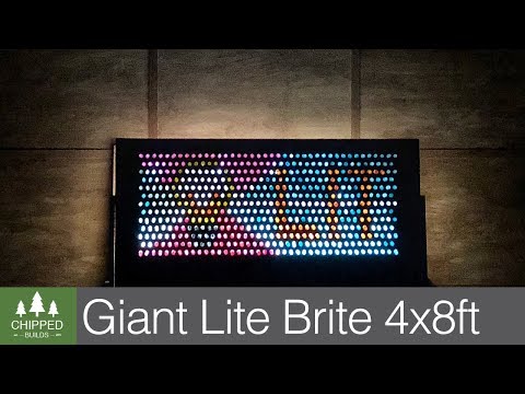 Giant 4x8ft Lite Brite! || How To