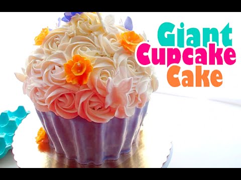 Giant Cupcake Cake | No Mold