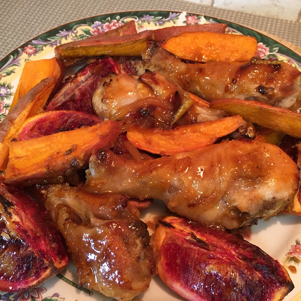 Ginger Orange Chipotle Chicken with Blod Orange and Sweet Potatoes.JPG