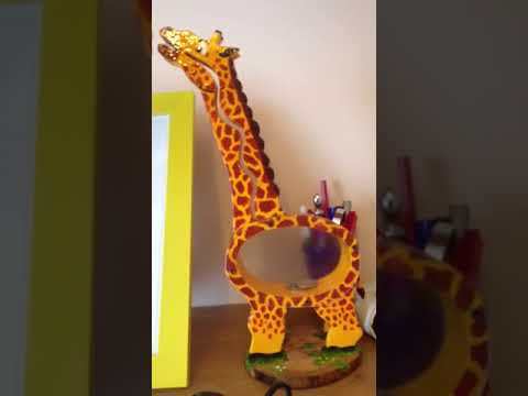 Giraffe piggy bank - Done!