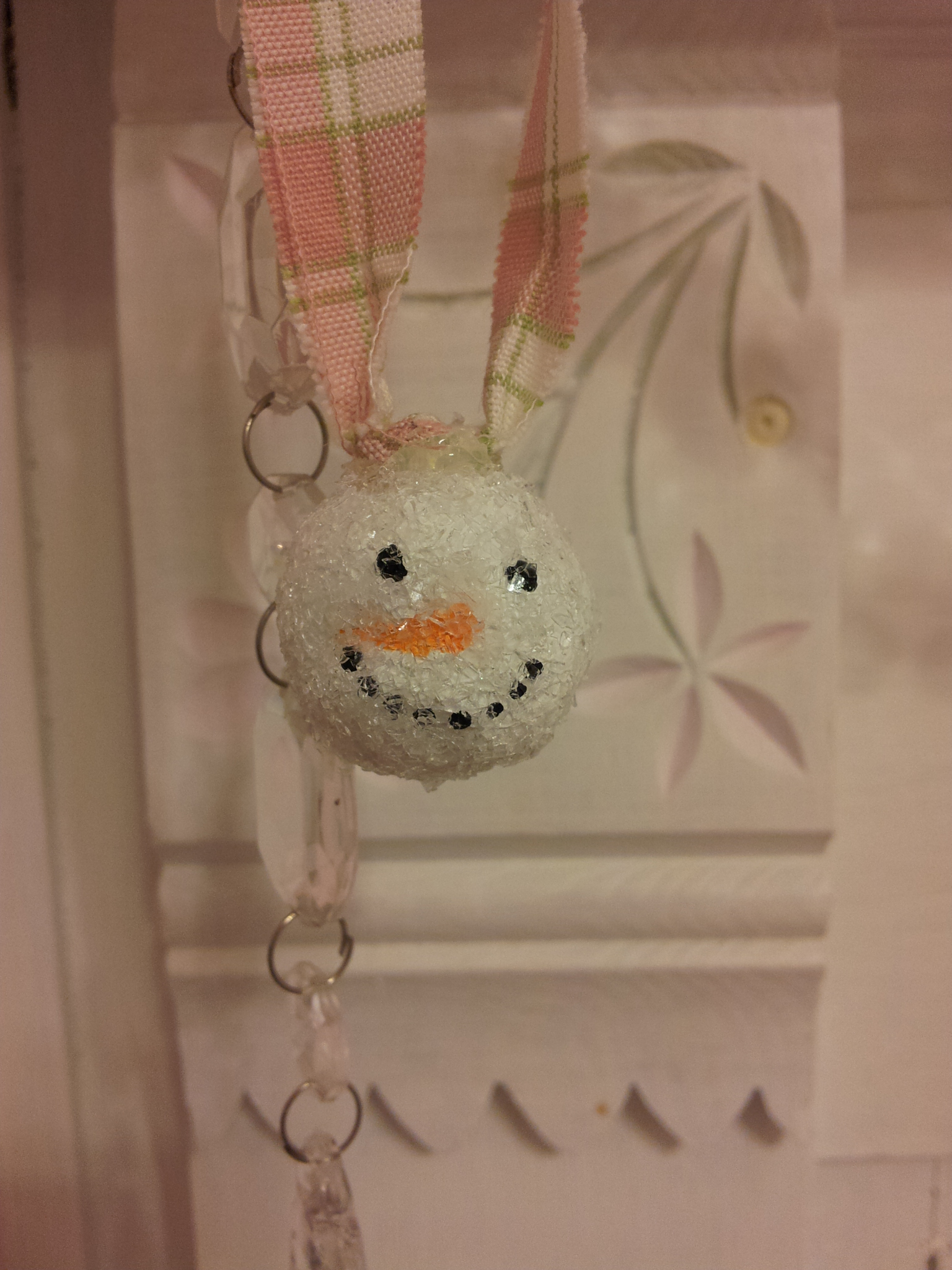 Glittering Snowman Ornament.bmp