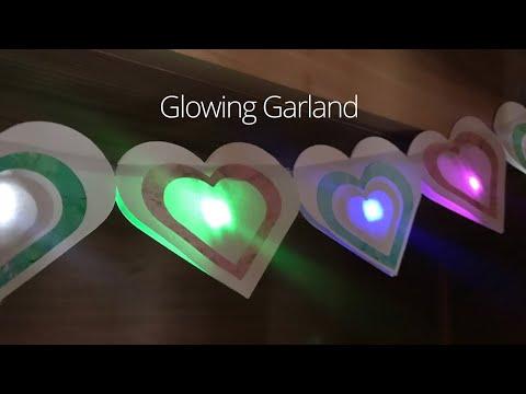 Glowing Garland (featuring Chibitronics) by Jill Dawson