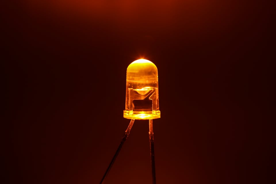 Glowing an LED