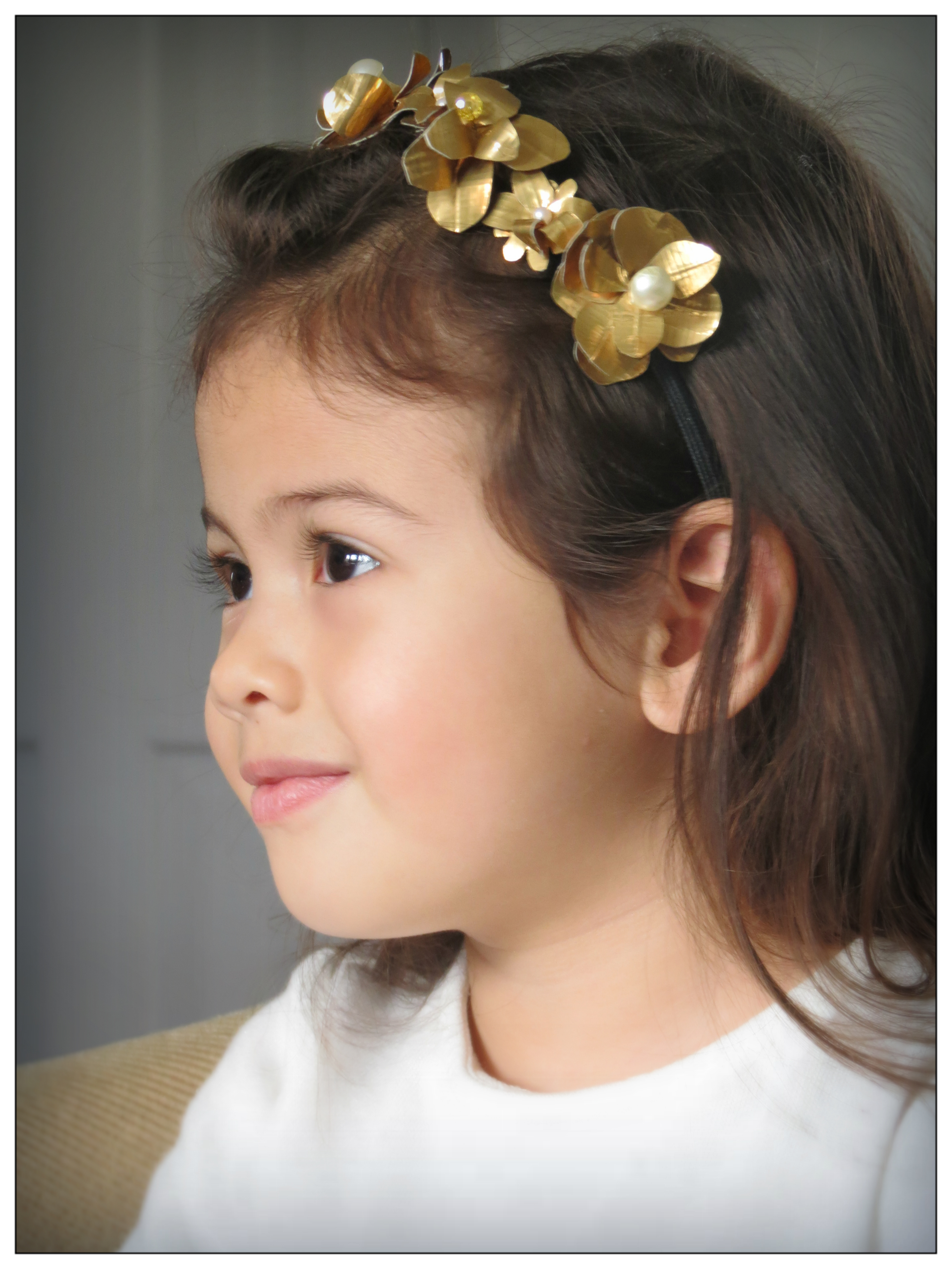 Gold Duct Tape Flower Headband 02.jpg