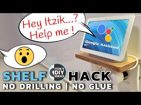 Google Asked! Wooden Floating Shelf HACK - NO Drilling NO Glue | XDIY