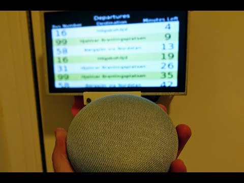 Google Assistant with V&auml;sttrafik departures