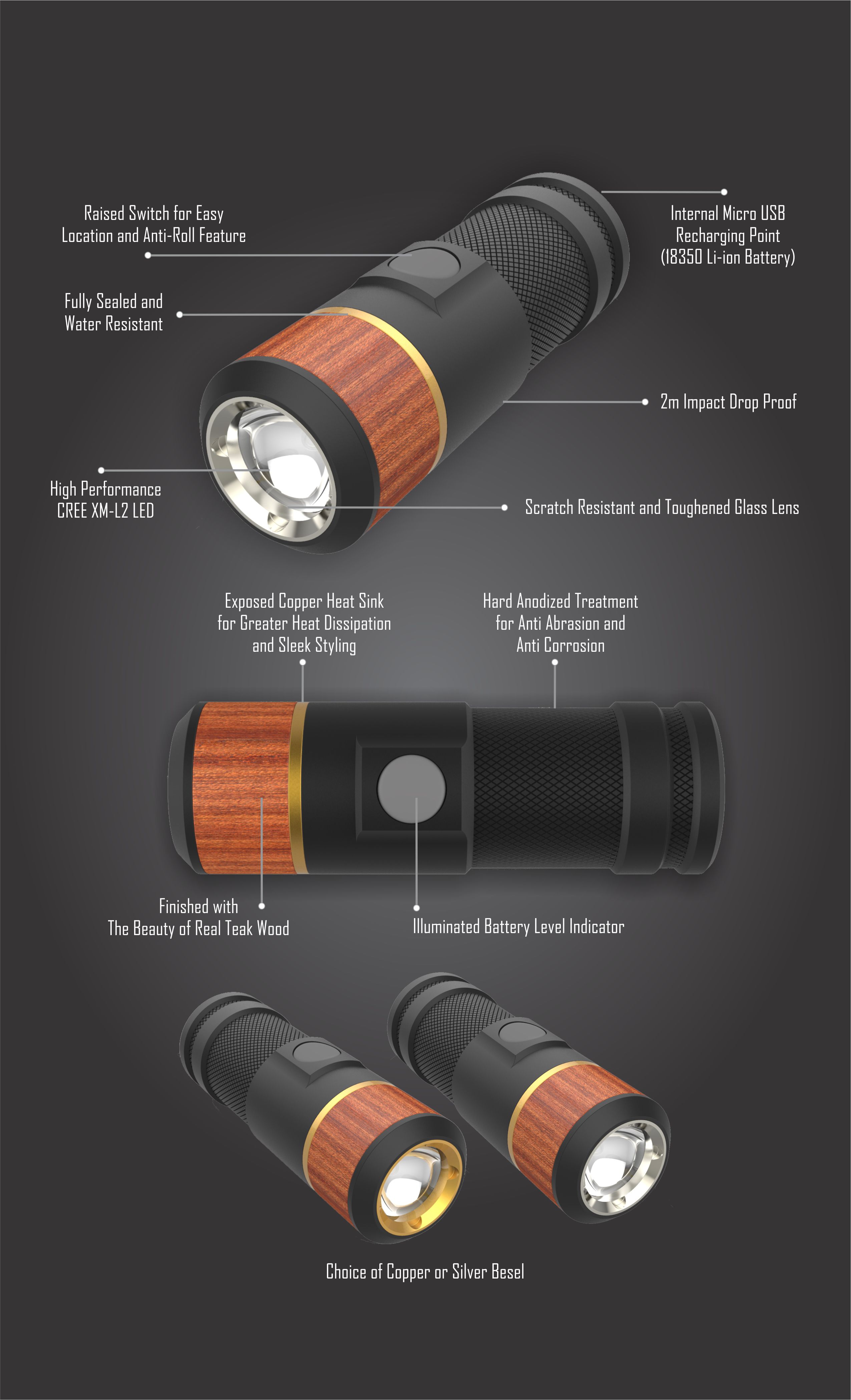 Grain of Light LED Flashlight clear Black Version.jpg