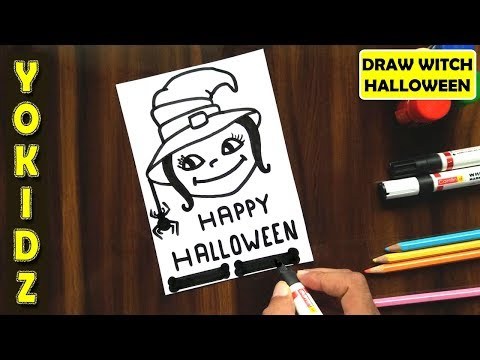 HALLOWEEN WITCH DRAWING