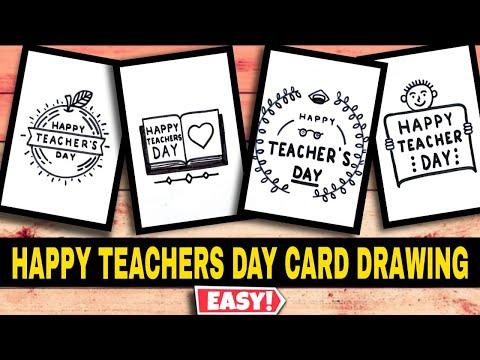 HAPPY TEACHERS DAY CARD DRAWING EASY