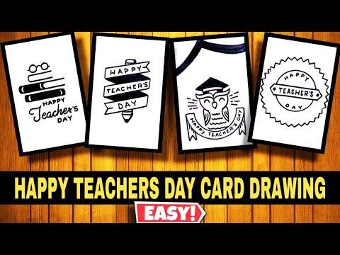 HAPPY TEACHERS DAY CARD DRAWING EASY