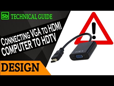 HDMI to VGA adopter used wrongly as VGA to HDMI