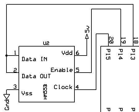 HM55B Circuit - Closeup