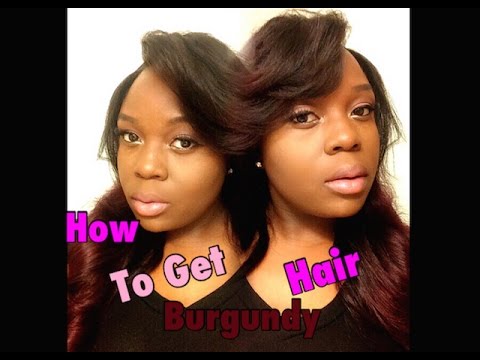 HOW TO: Dye Your Hair Red/Burgundy!