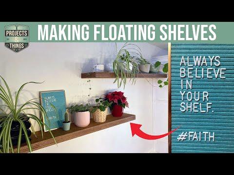 HOW TO | DIY Floating Shelves - all plywood.