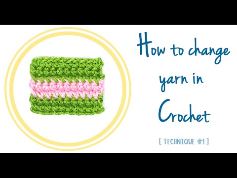 HOW TO CHANGE YARN IN CROCHET (technique #1) | Patrones Valhalla ENG