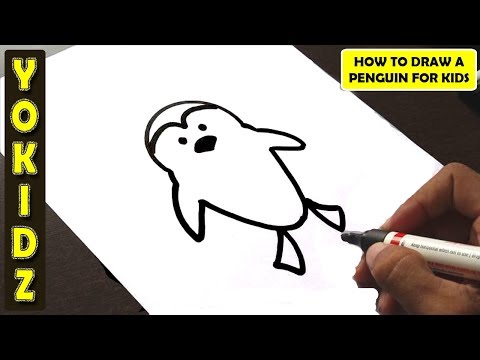 HOW TO DRAW A PENGUIN FOR KIDS | DRAW PENGUIN EASY