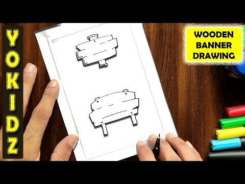 HOW TO DRAW A WOODEN SIGNBOARD