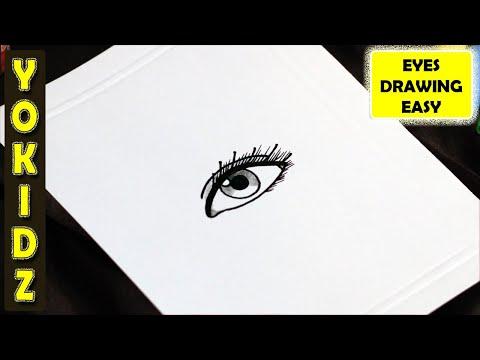 HOW TO DRAW AN EYE EASY