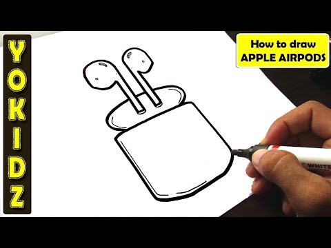 HOW TO DRAW APPLE AIRPODS