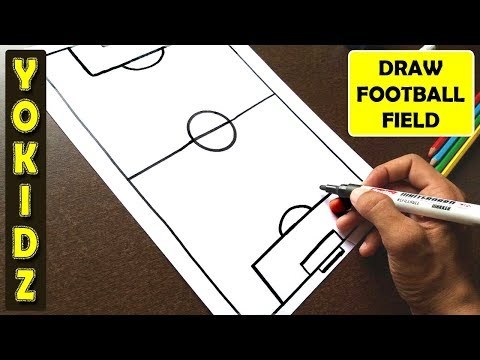 HOW TO DRAW FOOTBALL GROUND