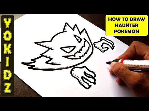 HOW TO DRAW HAUNTER POKEMON