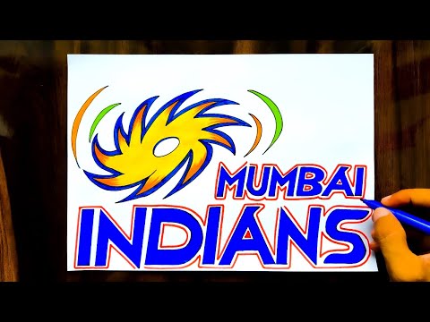 HOW TO DRAW MUMBAI INDIANS LOGO