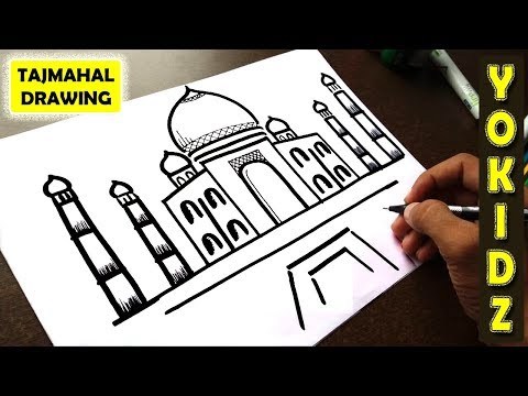 HOW TO DRAW TAJ MAHAL EASY