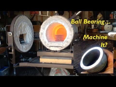 HOW TO Disassemble a LARGE BALL BEARING, ANNEAL IT, MACHINE IT, Steady Rest Part 1