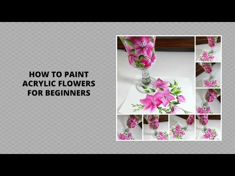 HOW TO PAINT ACRYLIC FLOWERS FOR BEGINNERS | Painting Tutorial | Aressa1 | 2020