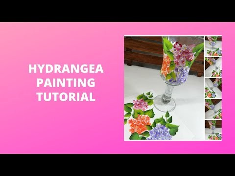 HYDRANGEA PAINTING TUTORIAL | Painting for Beginners | Easy | Aressa1 | 2020