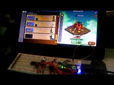 Hackear juego Clicker Heroes con Arduino Micro