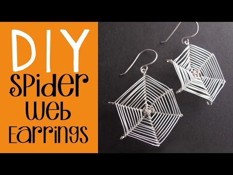 Halloween DIY - Spider Web Earrings Tutorial - Easy Halloween Costume