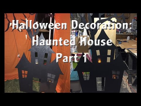 Halloween Decoration: Lighted Haunted House Part 1