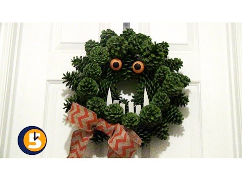 Halloween Monster Wreath