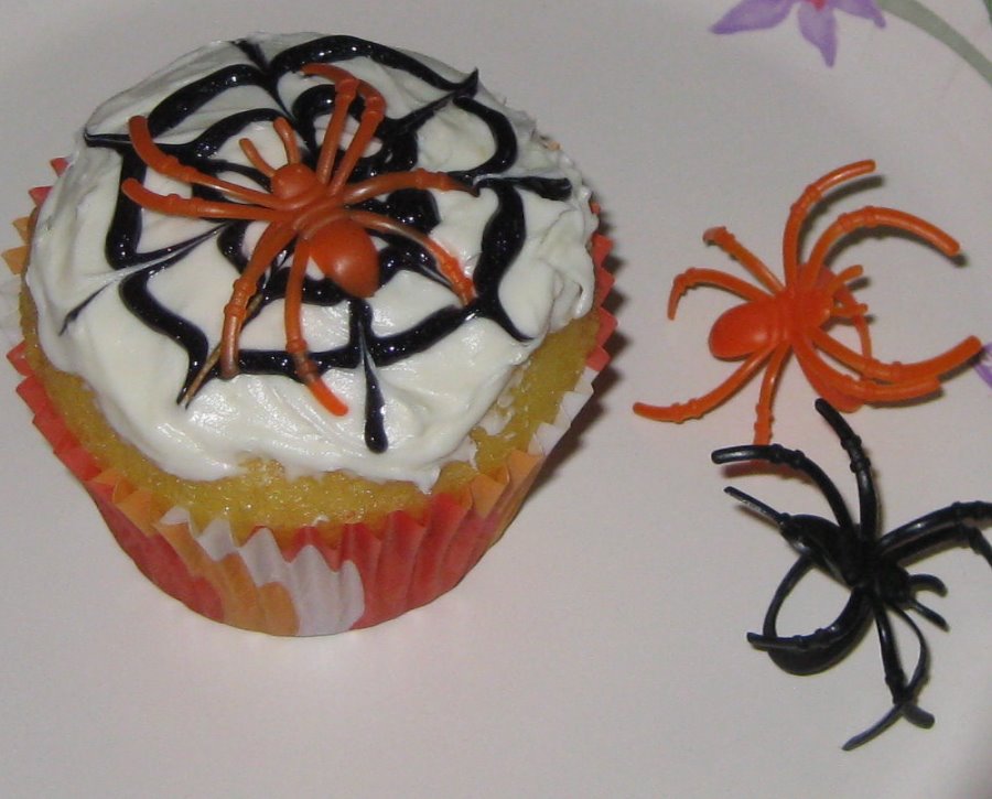 Halloween Spider Cupcakes 007.JPG