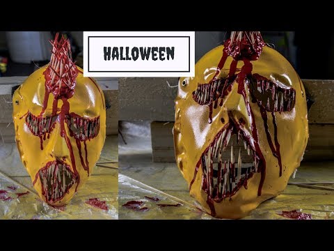 Halloween mask tutorial - Toothpick Clown