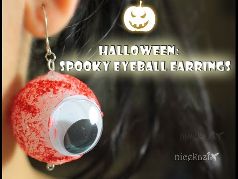 Halloween spooky eyeball earrings