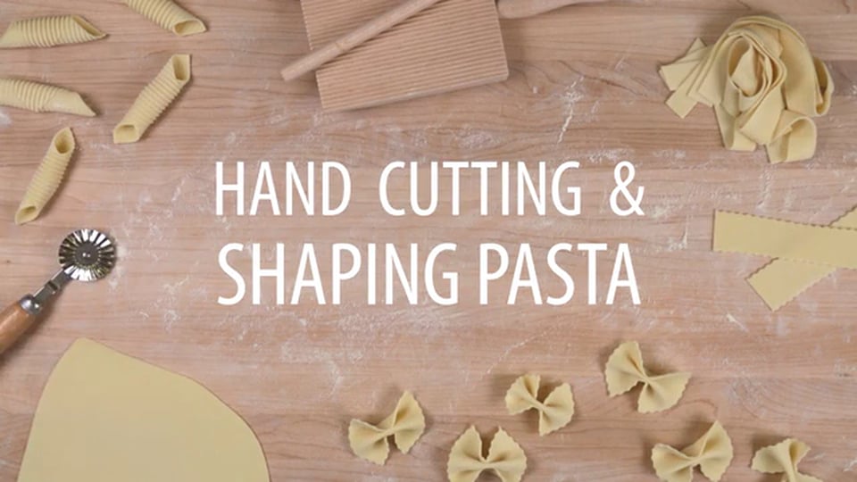 Hand Cutting &amp;amp; Shaping Pasta