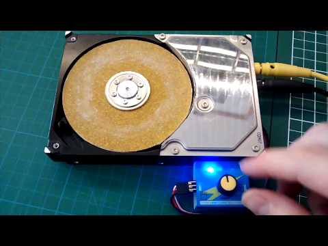 Hard drive sander