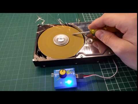 Hard drive sander