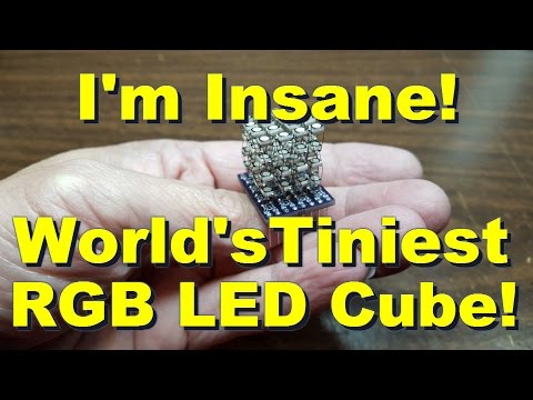 HariFun #129 - The World's Tiniest RGB LED Cube is finally done!