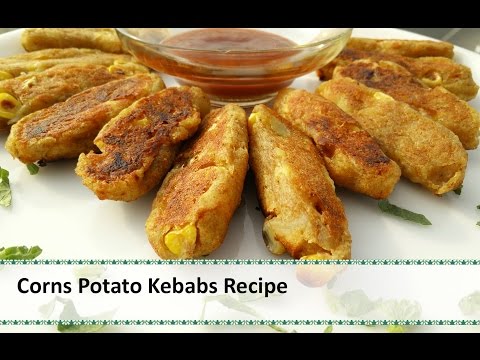 Healthy Corn Potato Kebabs using Charcoal mode in LG Charcoal Lightwave Oven/Convection Microwave