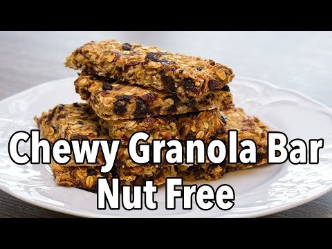 Healthy Nut Free Chewy Granola Bar Recipe