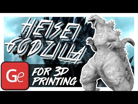 Heisei Godzilla 3D Printing Miniature | Assembly by Gambody