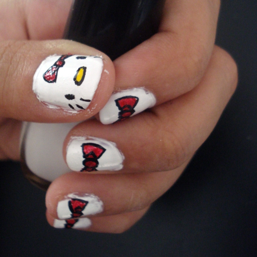 Hello Kitty Manicure.JPG